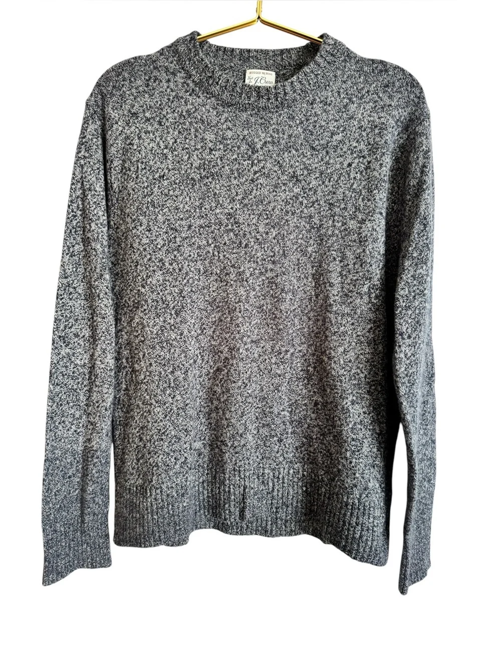 J. Crew Men's Navy Merino Wool Crewneck Sweater